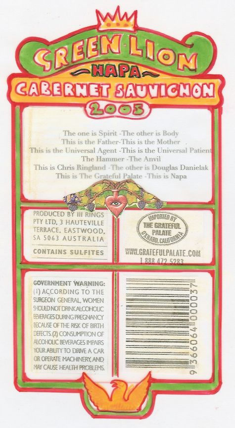 Back label